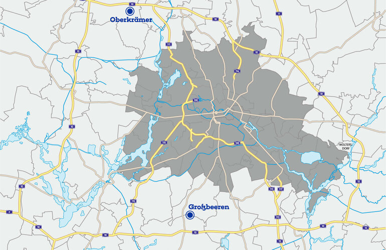 Standort Beschreibung vom neuen Standort um Berlin.