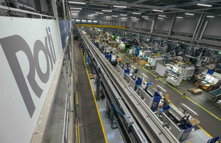 Das Innere Der Rosti Produktionsstätte