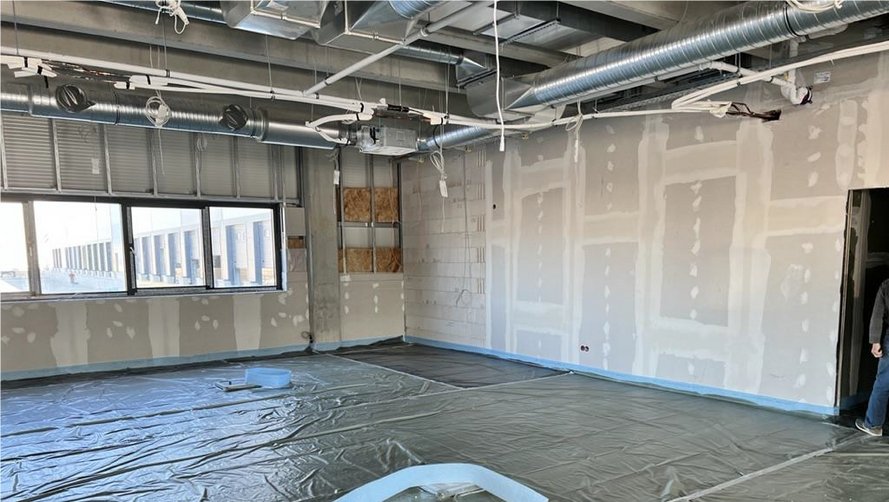 Das Rieck Logistik Gebäude von Innen.