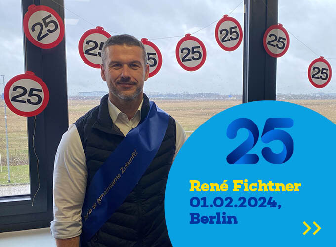 René Fichtner bei seinem 25. Jubiläum.
